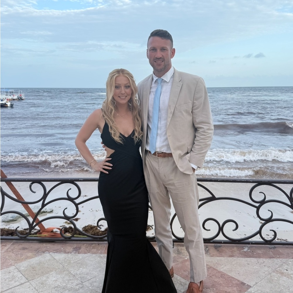 Bari Jay Black Bridesmaid Dress Style 2101 Altered*